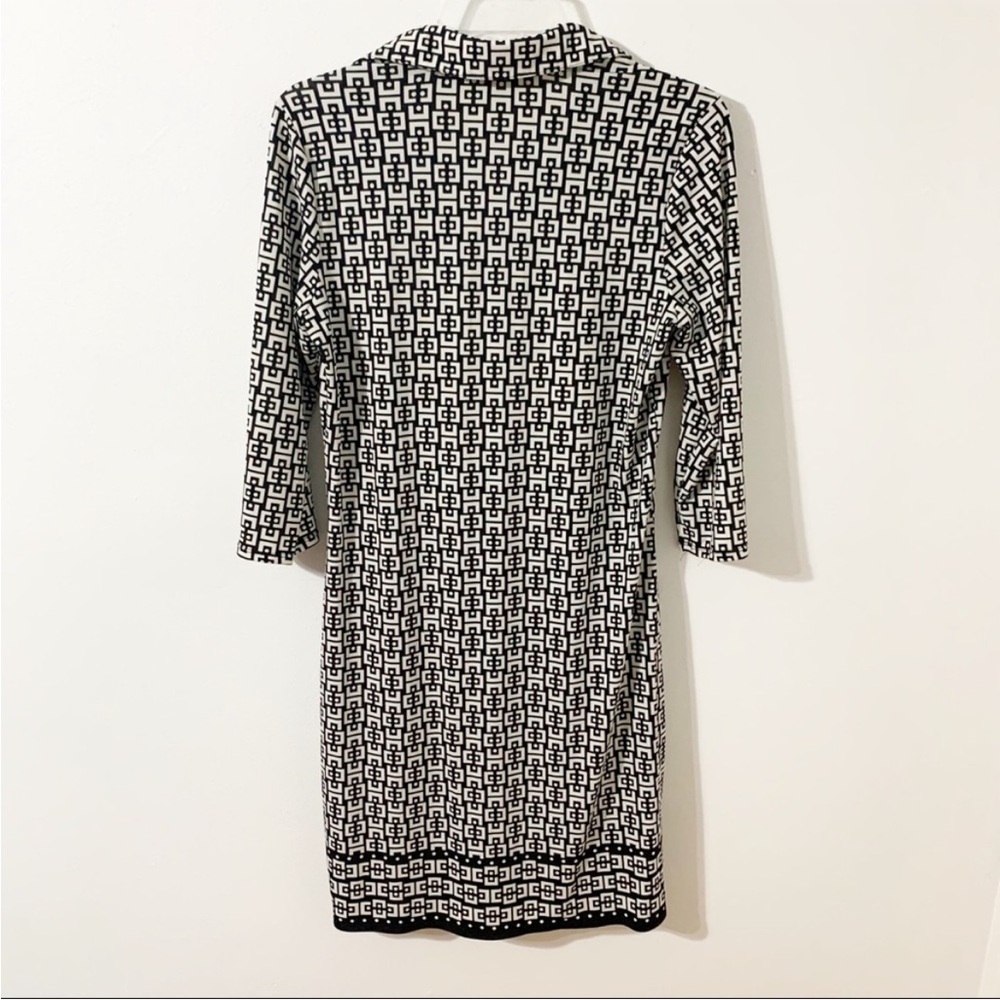 Max Studio Geometric Pattern Collared Pullover Dr… - image 5